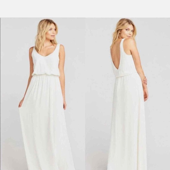 Show me your mumu Kendall Wedding Cake Chiffon Maxi Dress - Picture 7 of 15